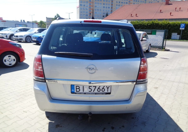 Opel Zafira cena 15900 przebieg: 108000, rok produkcji 2007 z Sompolno małe 137